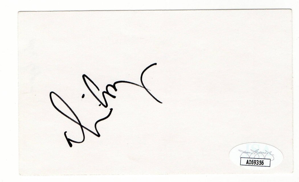 Autographed 3x5 Index Card by Alice Cooper with JSA Authentication: Autographed 3x5 Index Card by Alice Cooper with JSA Authentication This item is an original 3 x 5 inch index card autographed by rock legend Alice Cooper. The authenticity of the signature is verified