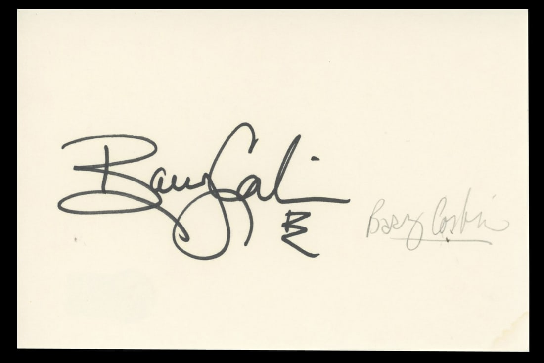 Barry Corbin Signed 4x6 Index Card Northern Exposure BAS Authenticated (1 of 2)