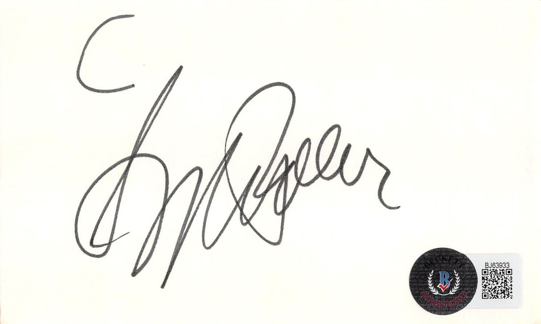 Sydney Pollack Tootsie Signed 3x5 Index Card BAS Authenticated (1 of 3)