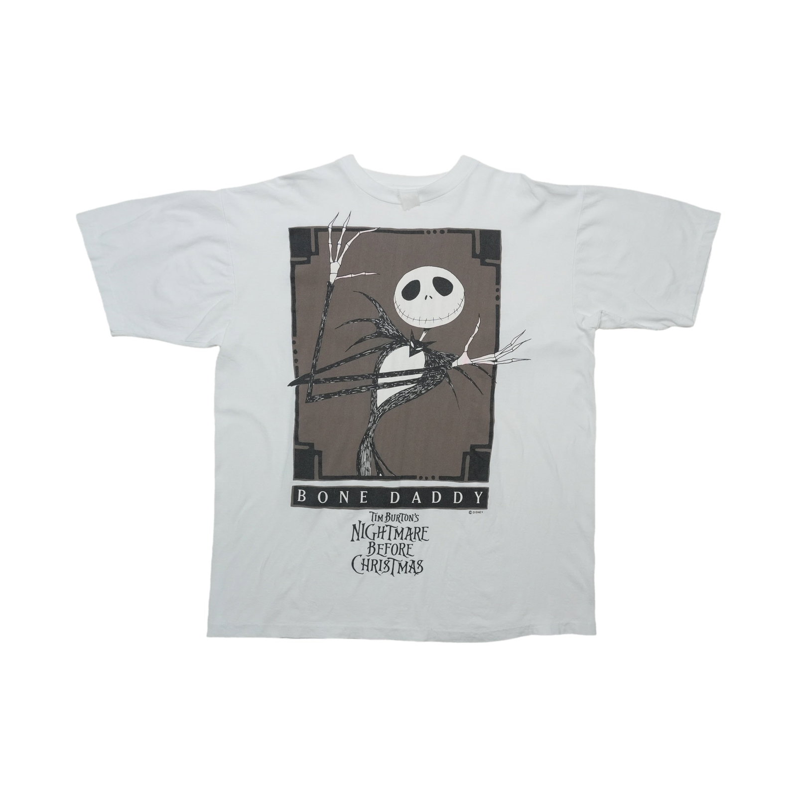 Vintage 1990s Bone Daddy Nightmare Before Christmas Cotton Shirt (1 of 6)