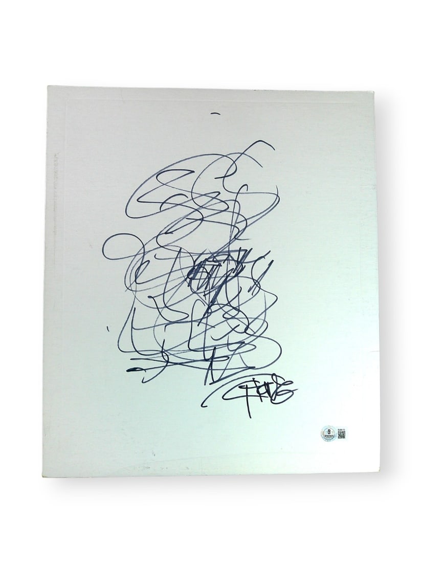 Tommy Chong Autographed Original Sketch Cheech and Chong Beckett Authenticated (1 of 3)