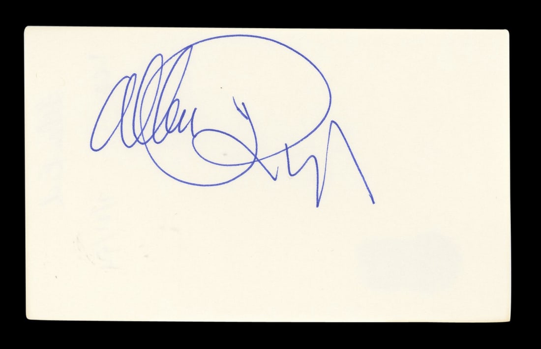 Allan Rich Signed Serpico 3x5 Index Card Beckett Authenticated: Allan Rich Signed Serpico 3x5 Index Card Beckett Authenticated This authentic 3x5 index card features the signature of Allan Rich, known for his role in the film Serpico. The item is verified by Becke