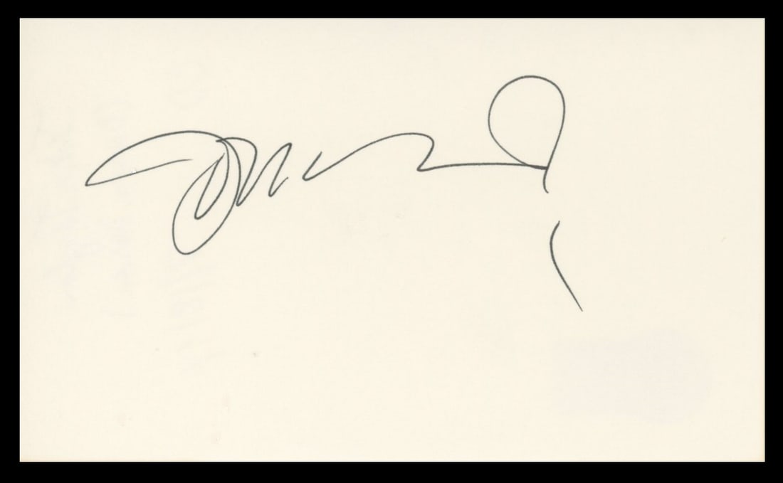 John Taylor Signed 3x5 Index Card Beckett Authenticated Duran Duran (1 of 2)