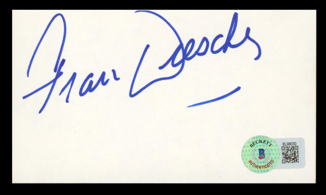 Fran Drescher Signed 3x5 Index Card The Nanny BAS Authenticated (1 of 2)