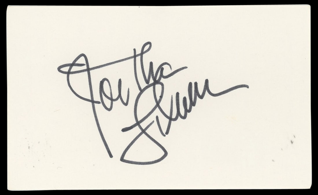 Jonathan Silverman Signed 3x5 Index Card Weekend at Bernie's Beckett Authenticated: Jonathan Silverman Signed 3x5 Index Card Weekend at Bernie's Beckett Authenticated This autographed 3x5 index card features the signature of Jonathan Silverman, known for his role in the classic film 