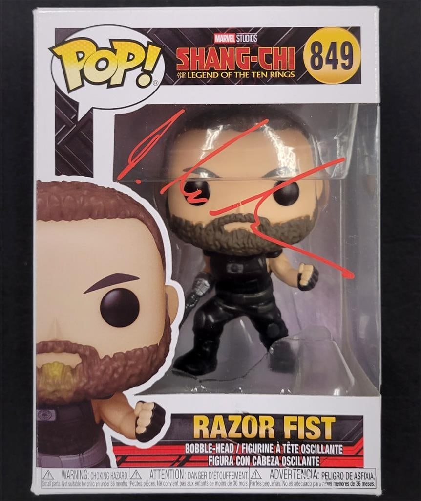 Florian Munteanu Signed Razor Fist Funko Pop Marvel Beckett Authenticated (1 of 9)