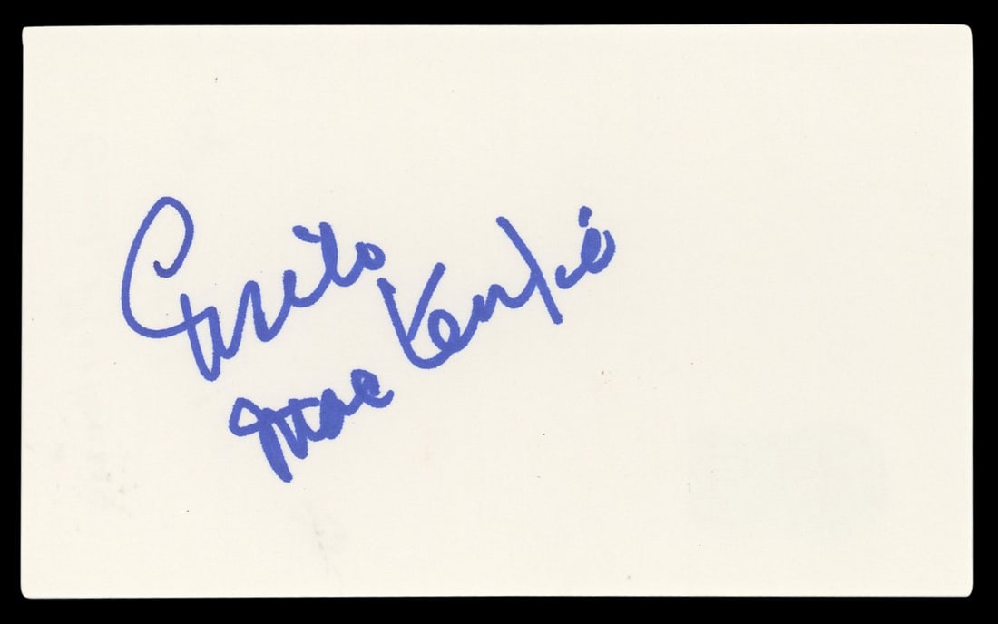 Gisele MacKenzie Your Hit Parade Signed 3x5 Index Card Beckett Authenticated (1 of 5)