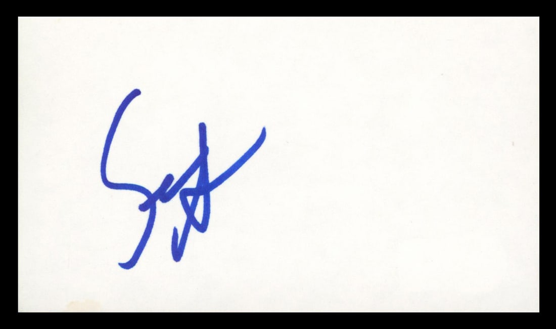 Sean Astin Lord of the Rings Signed 3x5 Index Card Beckett Authenticated: Sean Astin Lord of the Rings Signed 3x5 Index Card Beckett Authenticated This authentic 3x5 index card has been personally signed by Sean Astin, known for his role in the iconic film series 'Lord of t