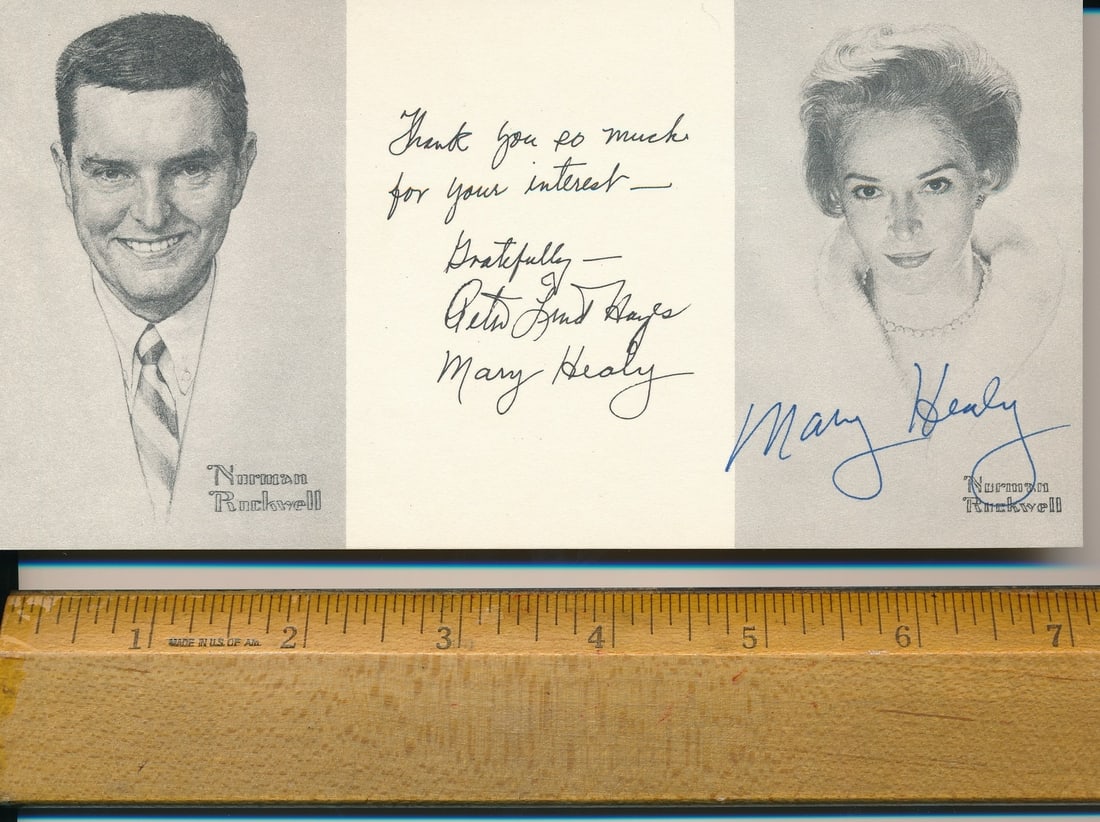 Mary Healy Signed B/W Postcard JSA Authenticated Collectible (1 of 2)