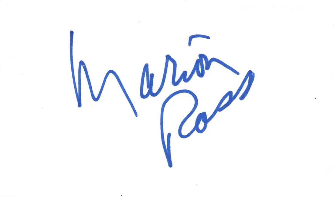 Marion Ross Happy Days Signed 3x5 Index Card Beckett Authenticated (1 of 5)
