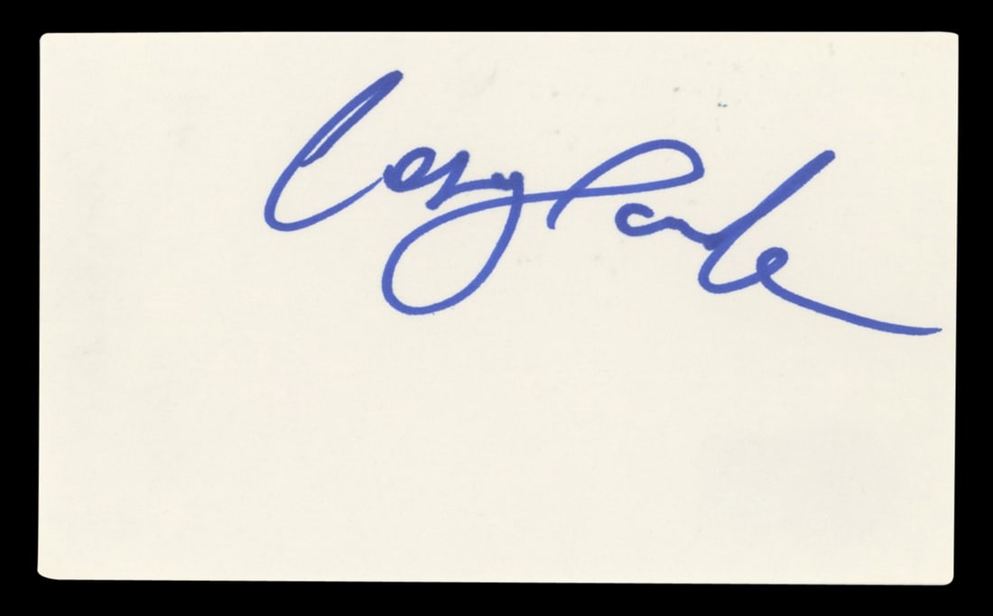 Casey Sanders The Big Bang Theory Signed Index Card BAS Authenticated (1 of 2)