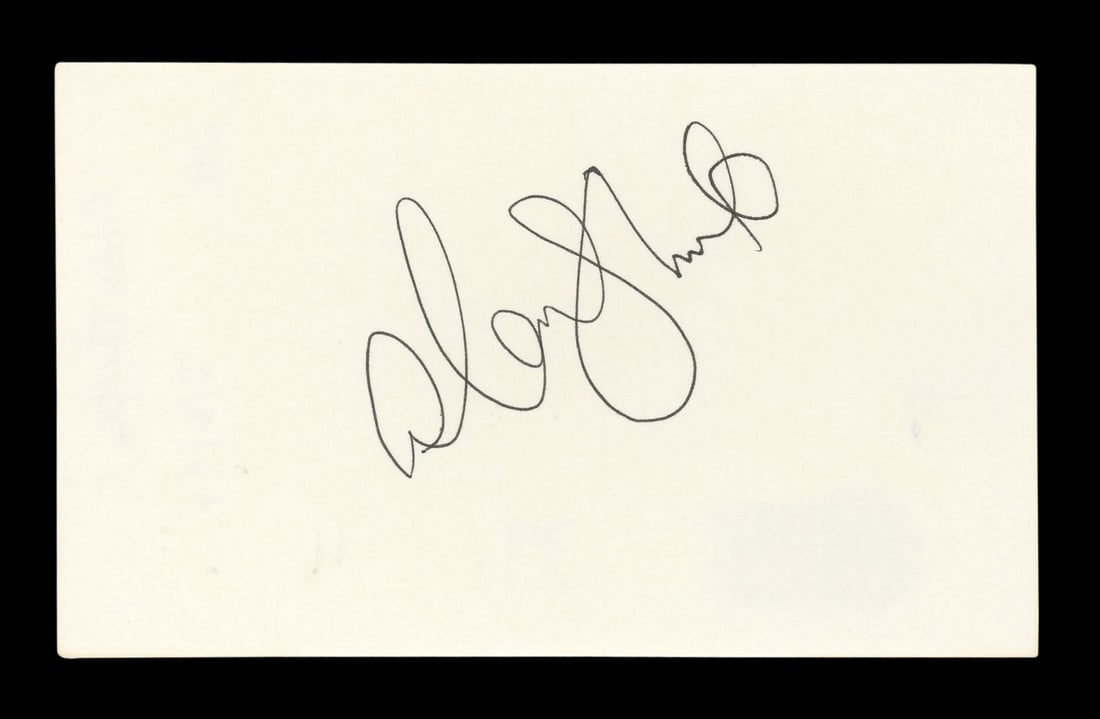 Alan Thicke Signed Growing Pains Index Card BAS Authenticated (1 of 5)