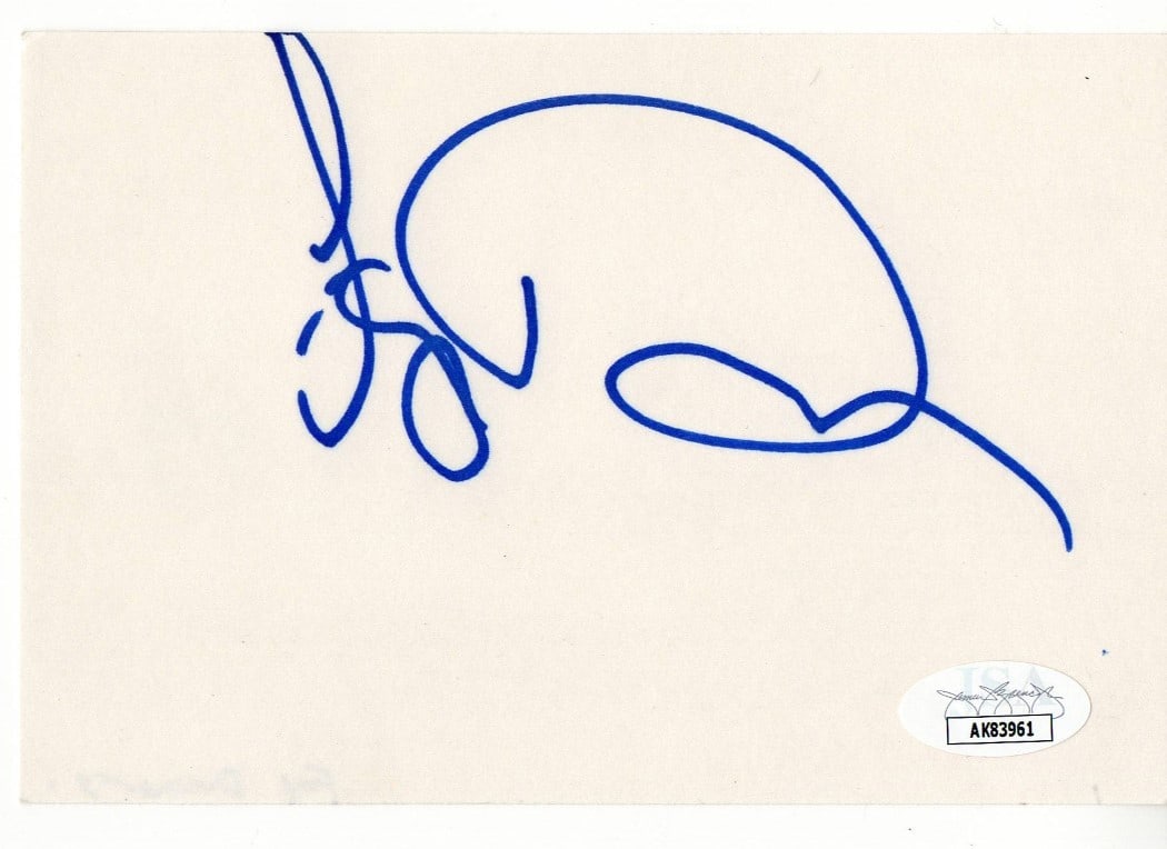Faye Dunaway JSA Authenticated Signed 4x6 Index Card Bonnie and Clyde: Faye Dunaway JSA Authenticated Signed 4x6 Index Card Bonnie and Clyde This is a pre-owned index card autographed by Faye Dunaway, known for her role in 'Bonnie and Clyde.' The signature has been authe
