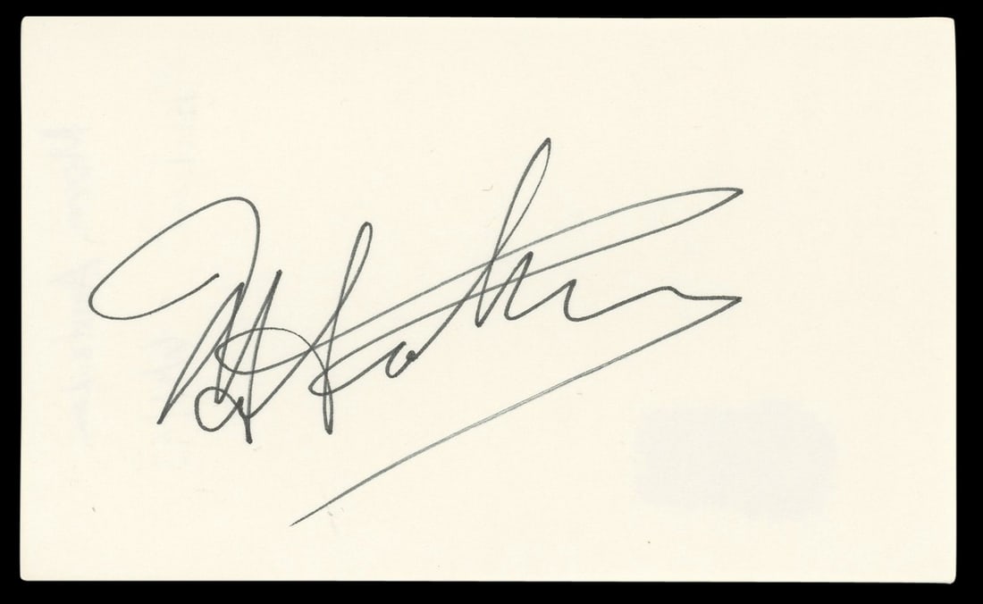 Morey Amsterdam Signed 3x5 Index Card The Dick Van Dyke Show Beckett Authenticated (1 of 5)