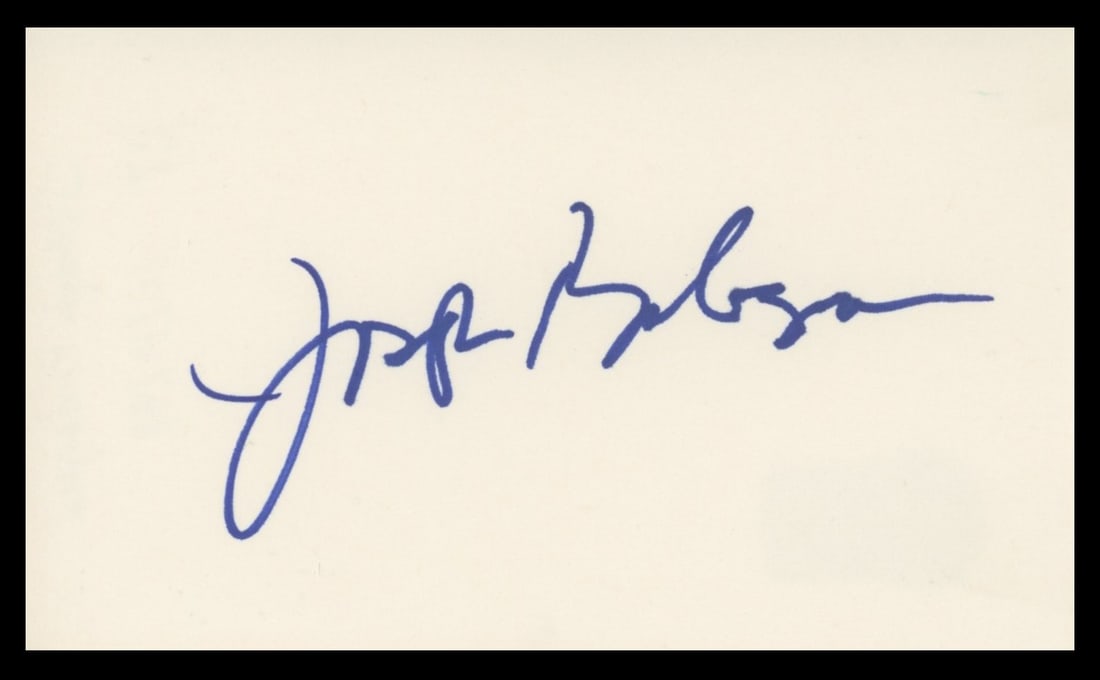 3x5 Index Card Signed by Joseph Bologna Beckett Authenticated Autograph (1 of 2)
