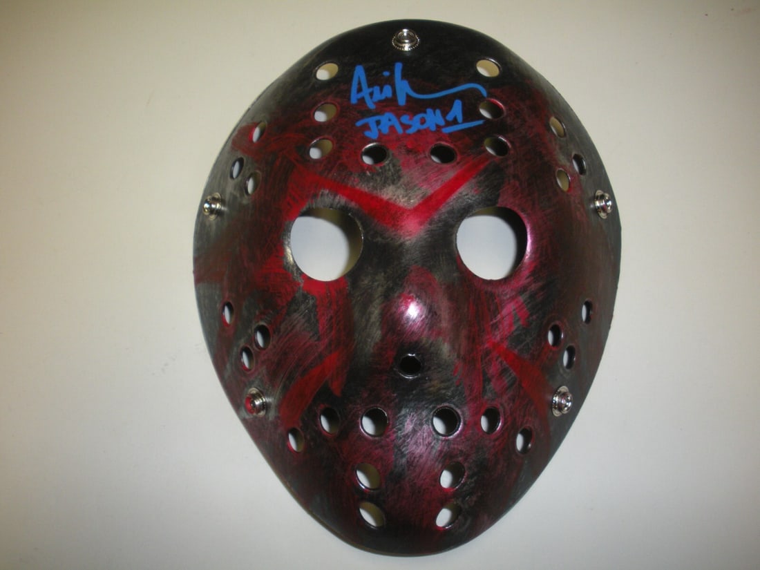 Signed Jason Voorhees Mask by Ari Lehman from Friday the 13th (1 of 2)