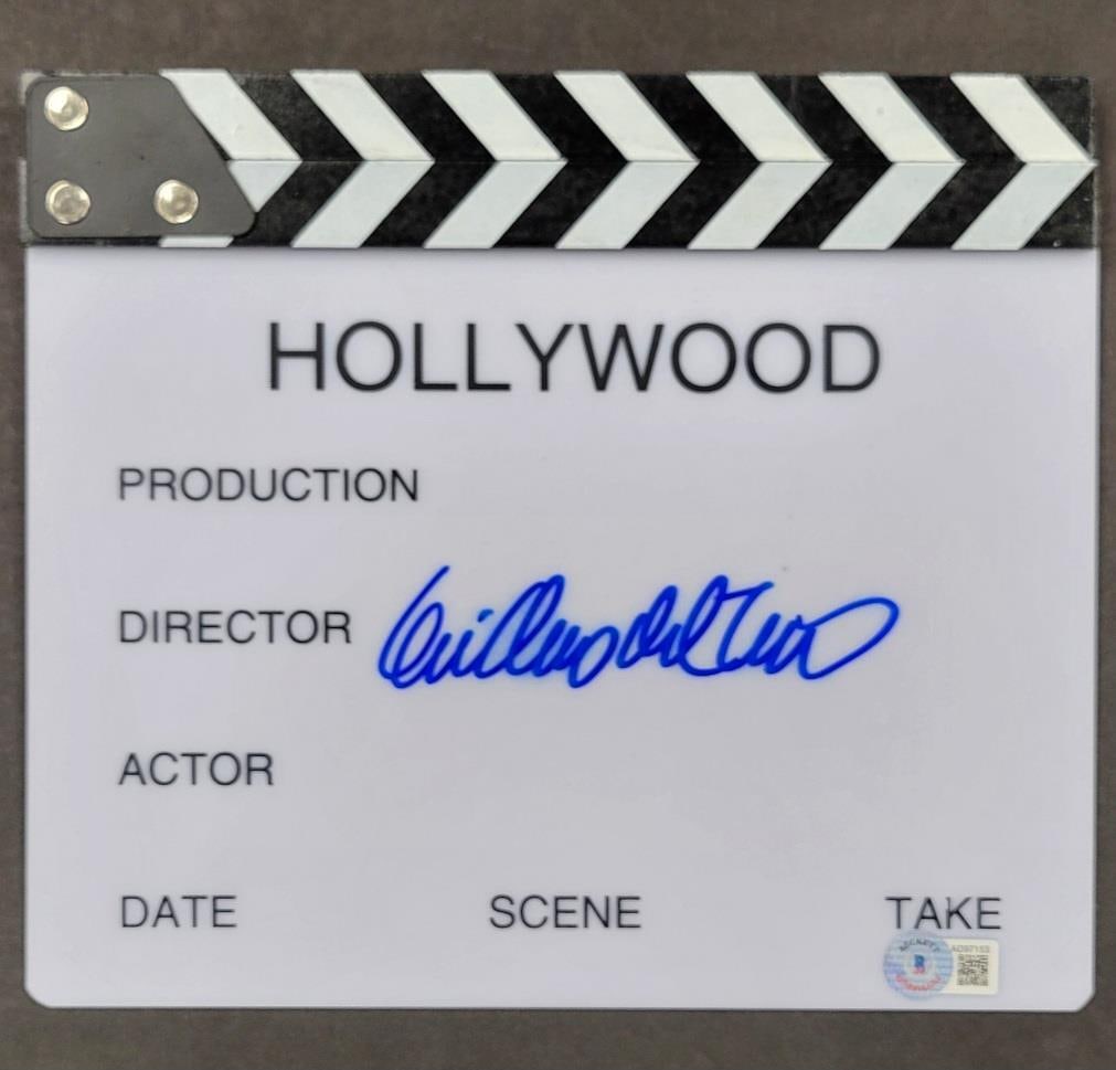 Beckett Authenticated Guillermo del Toro Signed Pinocchio Director Clapboard (1 of 3)