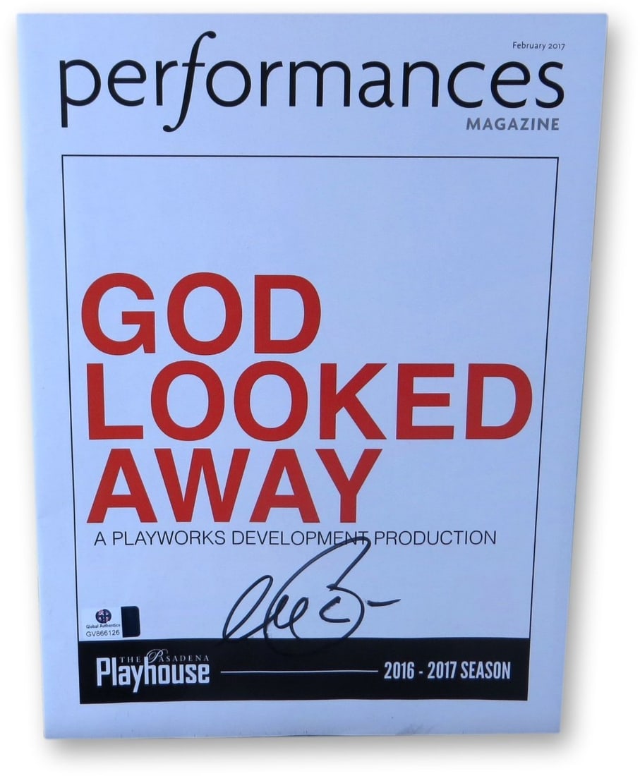 Play Program Featuring Al Pacino Signature with Global Authentics Certification: Play Program Featuring Al Pacino Signature with Global Authentics Certification This is an original play program from "God Looked Away" signed by Al Pacino. The autograph has been authenticated by Glo