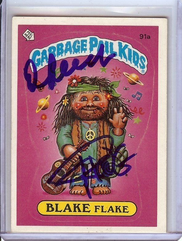 Garbage Pail Kid Sticker Signed by Cheech Marin and Tommy Chong JSA Authenticated (1 of 3)