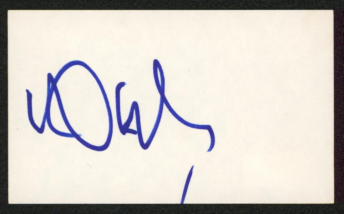 Beckett BAS signed Dub Taylor 3x5 index card Bonnie Clyde (1 of 2)