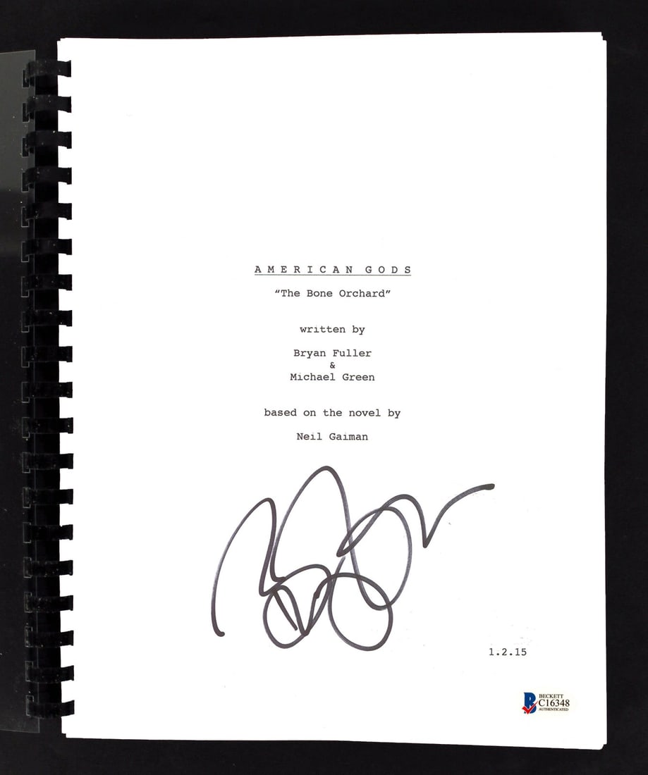 Brian Fuller Signed American Gods The Bone Orchard Script Beckett Authenticated (1 of 3)