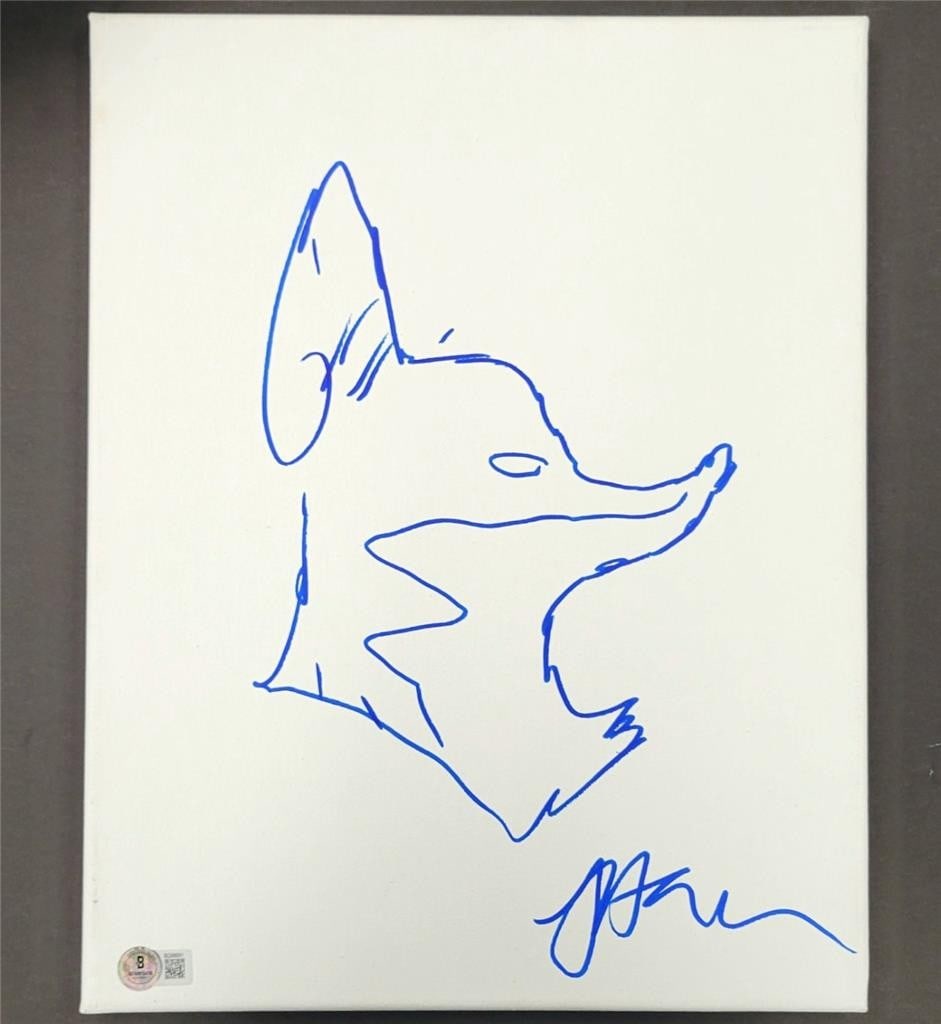 Signed Jakob Hjort The Wild Robot Sketch Photograph 11x17 Beckett Authenticated (1 of 4)