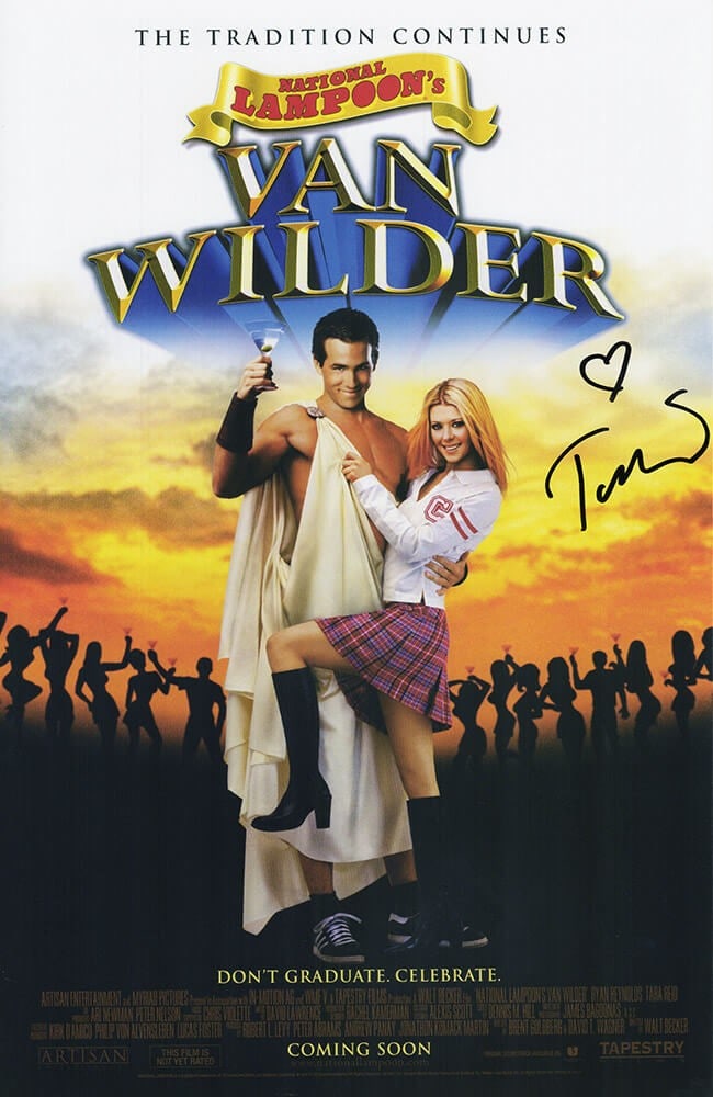 Tara Reid Autographed Van Wilder 11x17 Poster with COA (1 of 1)
