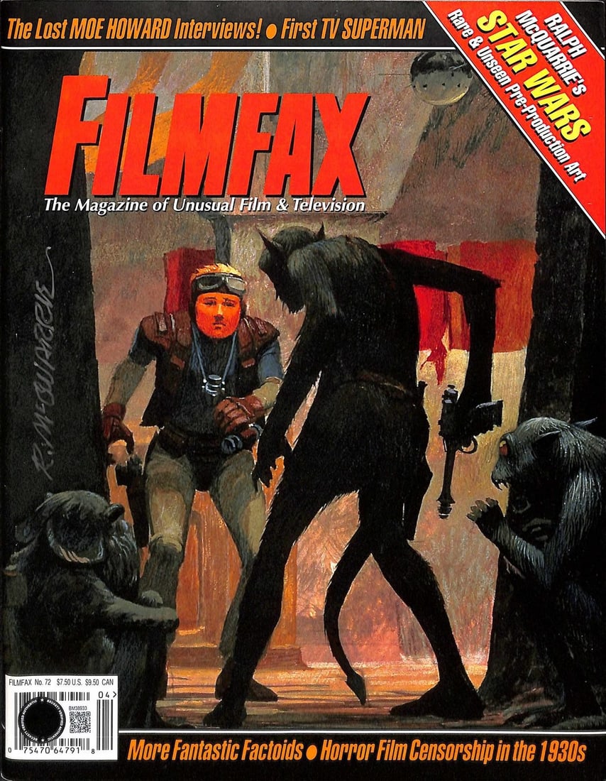 Beckett authenticated Filmfax magazine cover signed by Ralph McQuarrie Star Wars art: Beckett authenticated Filmfax magazine cover signed by Ralph McQuarrie Star Wars art This issue of Filmfax Magazine features iconic Star Wars concept artwork by Ralph McQuarrie and has been hand-signe