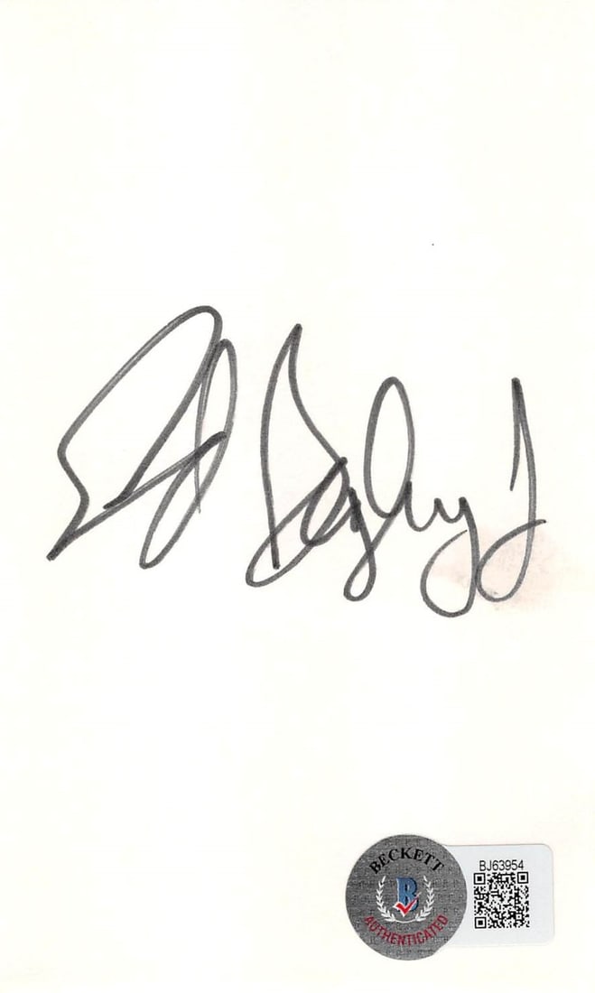 Ed Begley Jr. St. Elsewhere Signed 3x5 Index Card Beckett Authenticated (1 of 3)