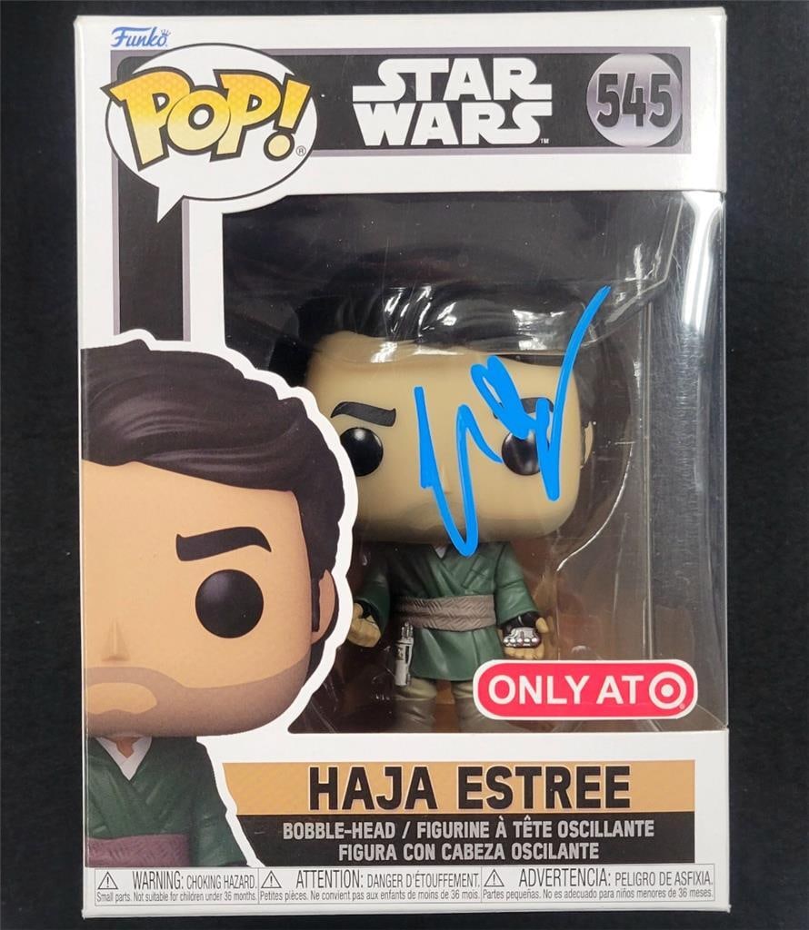 Kumail Nanjiani Autographed Haja Estree Funko Pop Star Wars Beckett Authenticated: Kumail Nanjiani Autographed Haja Estree Funko Pop Star Wars Beckett Authenticated Enhance your collection with this authentic Funko Pop! figure featuring Haja Estree from Star Wars, signed by Kumail N