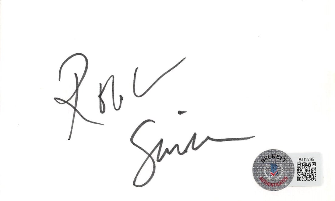 Robert Guillaume Signed 3x5 Index Card Authentic Beckett BAS (1 of 3)