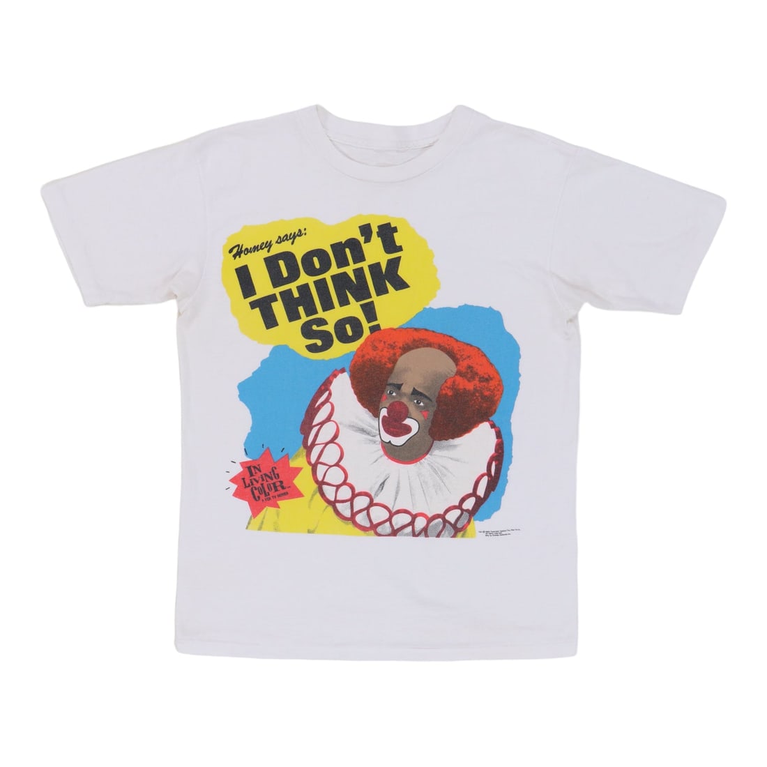Vintage 1990 In Living Color Homey The Clown White Cotton Shirt (1 of 4)