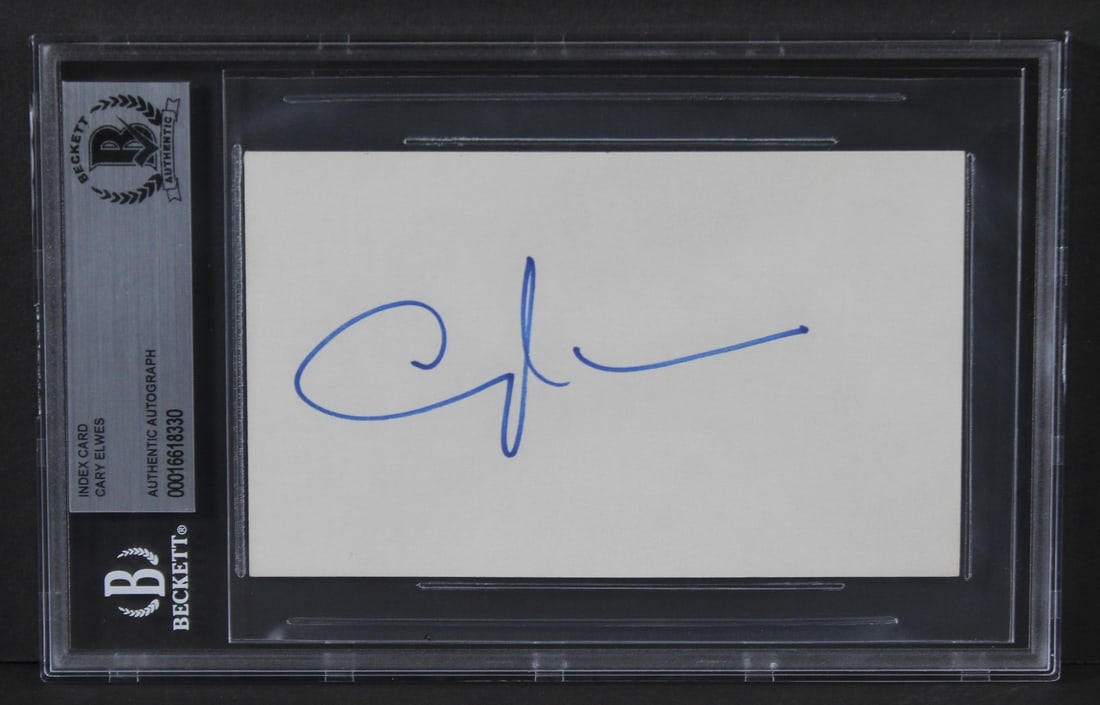 Cary Elwes Signed 3x5 Index Card The Princess Bride Beckett Authenticated (1 of 2)