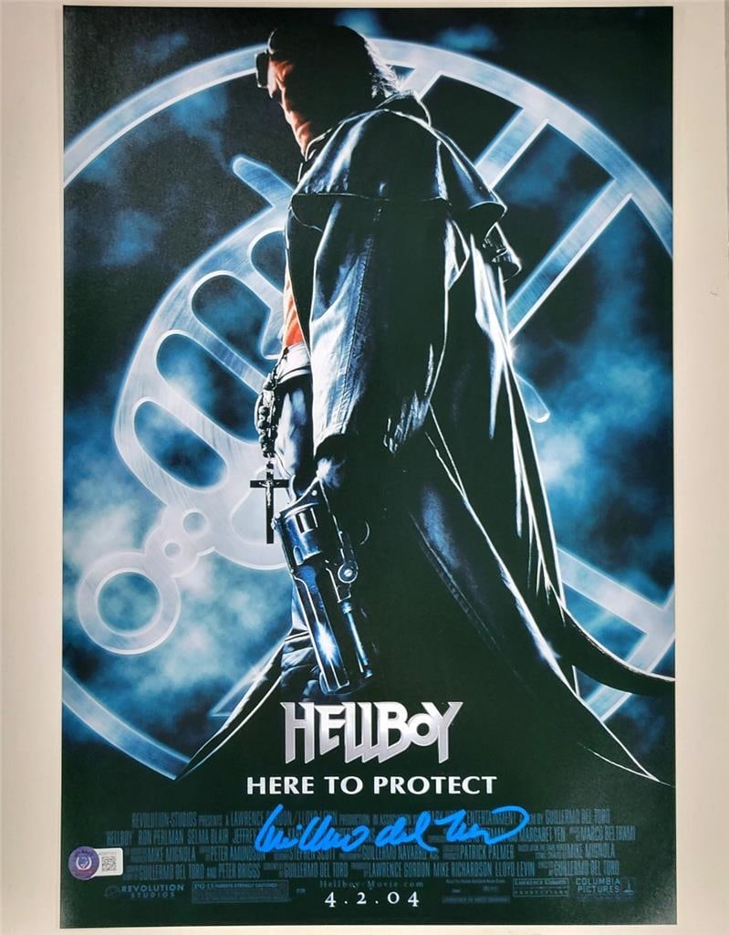 12x18 Hellboy Photo Signed by Guillermo Del Toro Beckett Authenticated (1 of 3)