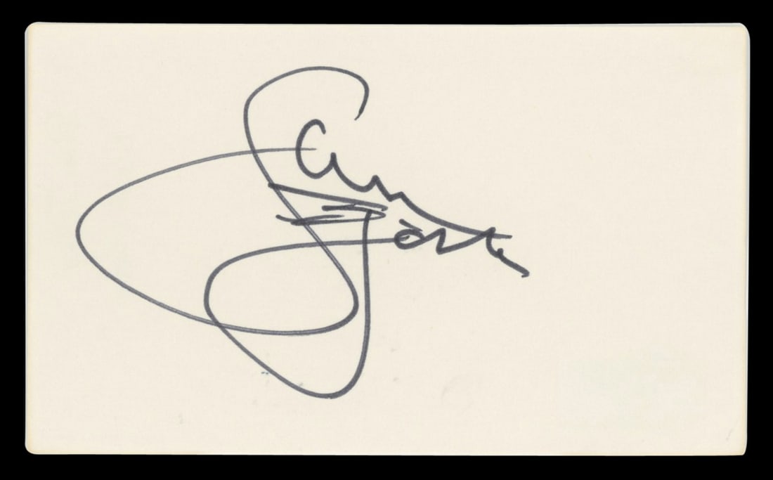 Sam J. Jones Flash Gordon Signed Index Card with BAS Authentication (1 of 2)