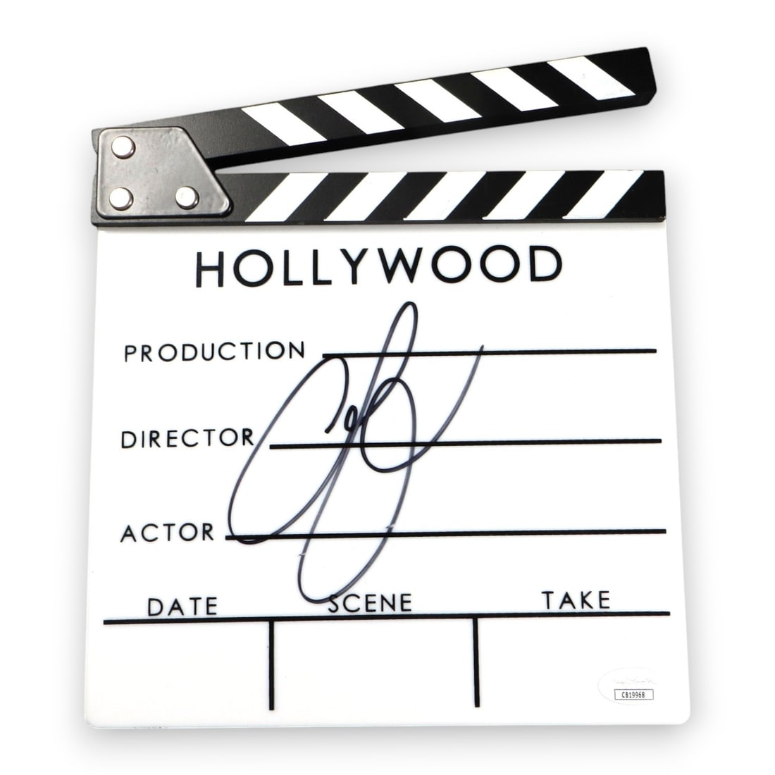 Anna Kendrick Autographed Movie Clapper with JSA Authentication: Anna Kendrick Autographed Movie Clapper with JSA Authentication This is an original movie clapper autographed by Anna Kendrick, renowned for her roles in Pitch Perfect and Twilight. The autograph come