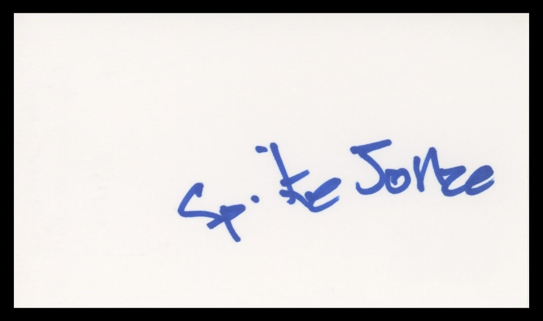 Spike Jonze Signed 3x5 Index Card Beckett Authenticated Being John Malkovich (1 of 2)
