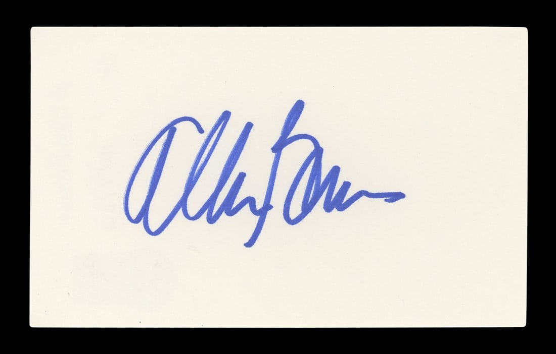 Allan Burns Signed 3x5 Index Card The Mary Tyler Moore Show Beckett Authenticated (1 of 5)