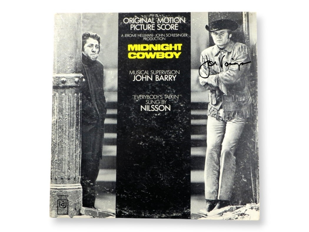 Midnight Cowboy Album Cover Signed by Jon Voight Beckett Authenticated (1 of 4)