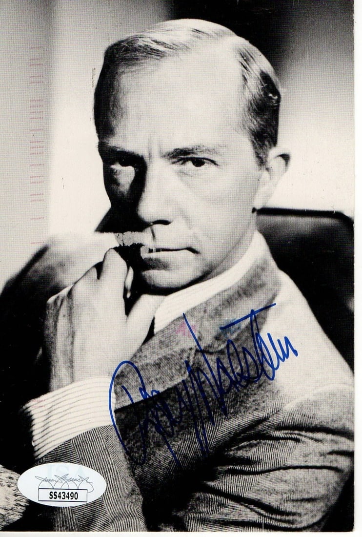 Ray Walston Hand Signed 4x6 Postcard Photograph Authenticated by JSA (1 of 2)