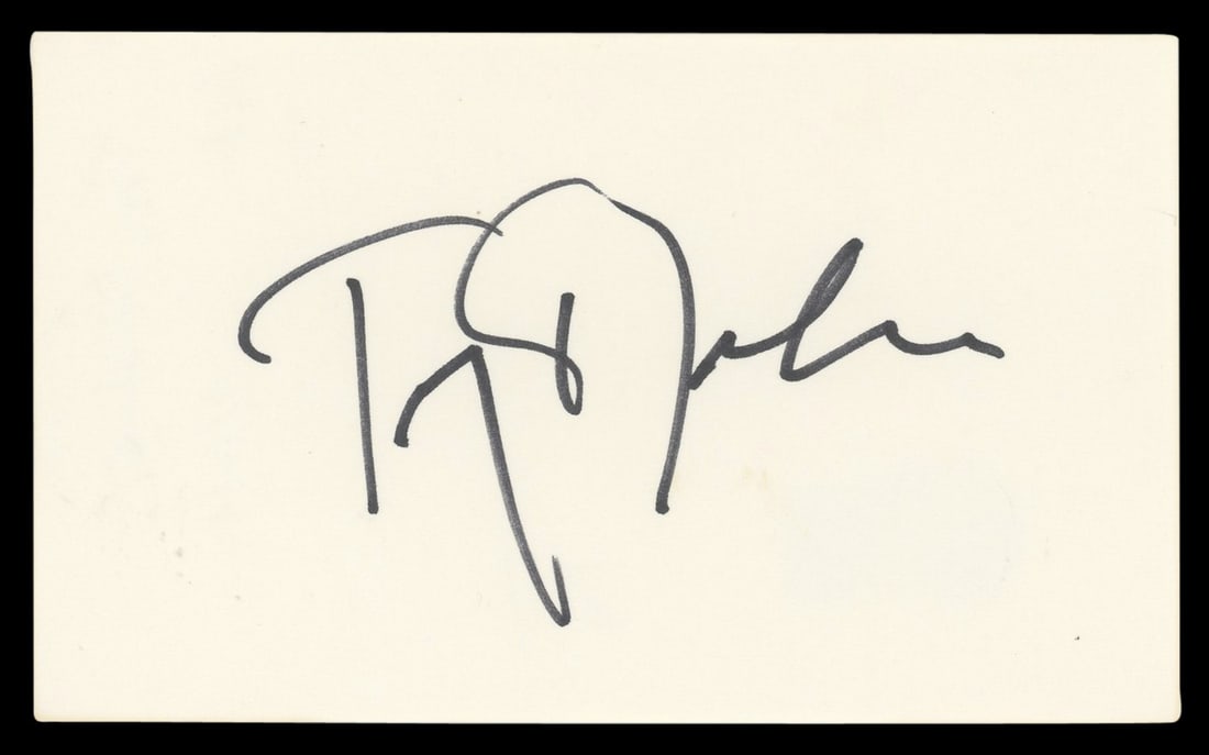 Tony Donahue Signed 3x5 Index Card A Summer Place BAS Authenticated (1 of 5)