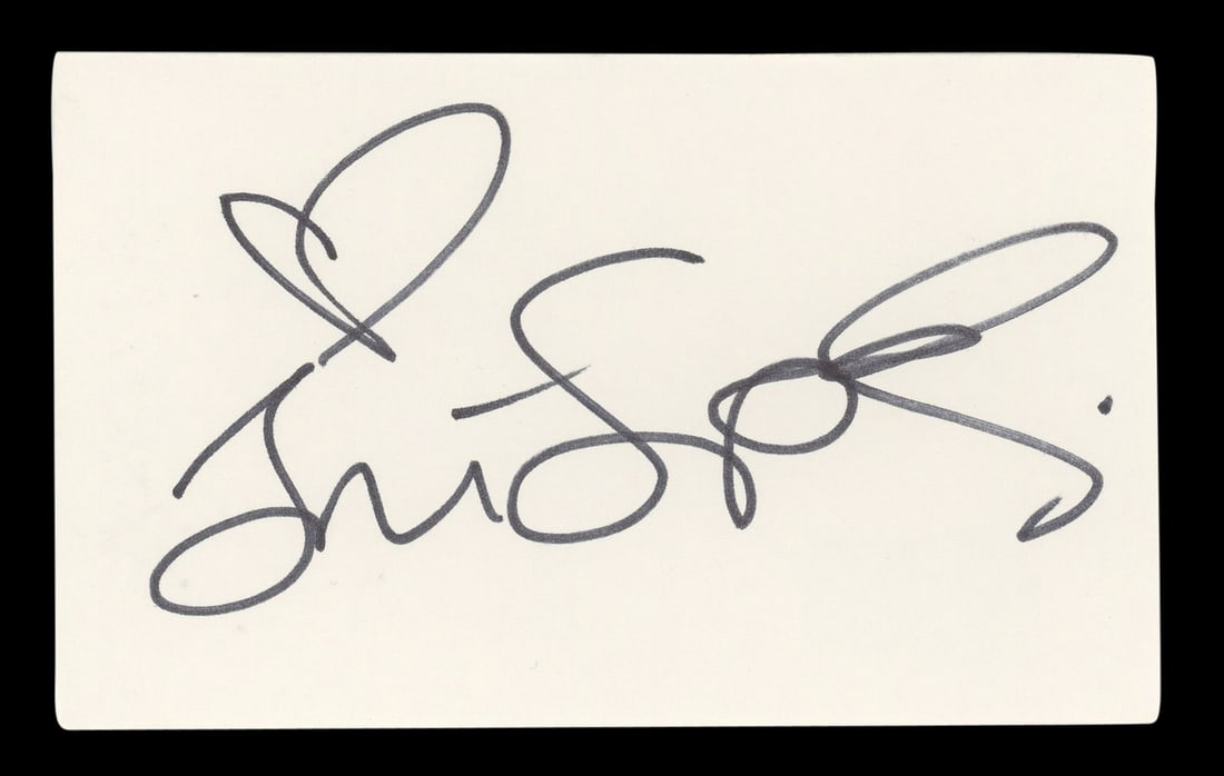 Tori Spelling Signed 3x5 Index Card Beverly Hills 90210 BAS Authenticated (1 of 5)
