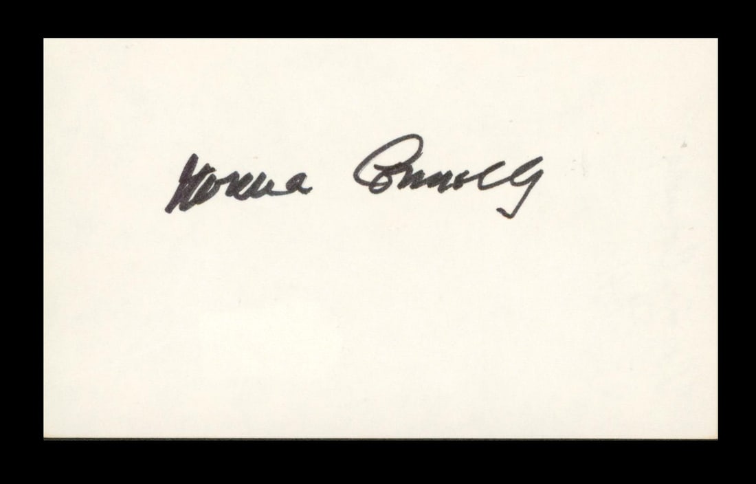 Norma Connolly Autographed 3x5 Index Card Beckett Authenticated The Young Marrieds (1 of 2)