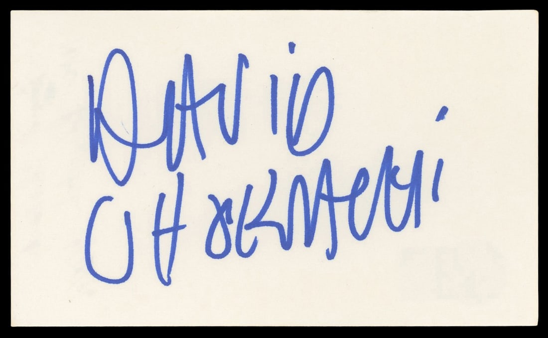 David Chokachi Signed 3x5 Index Card Baywatch Beckett Authenticated (1 of 2)