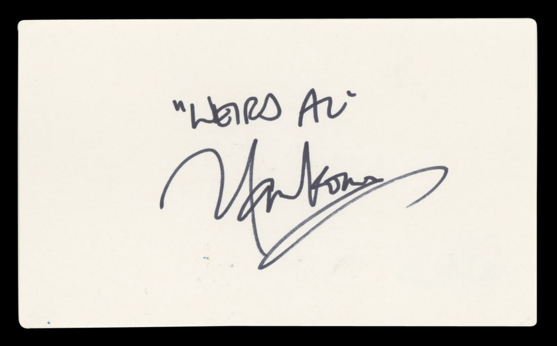 Weird Al Yankovic Signed 3x5 Index Card BAS Authenticated (1 of 2)
