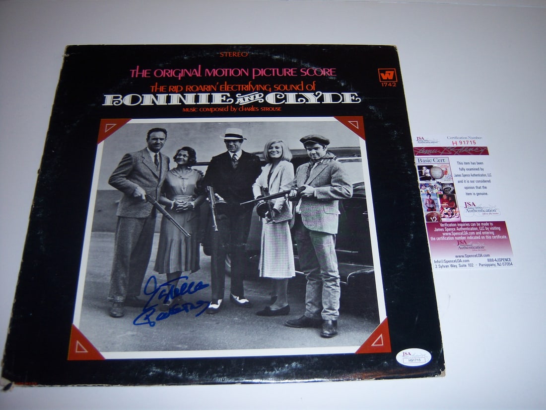 Signed Bonnie and Clyde LP Album by Estelle Parsons With JSA Authentication: Signed Bonnie and Clyde LP Album by Estelle Parsons With JSA Authentication This is an original LP record album signed by Estelle Parsons, known for her role in the film "Bonnie and Clyde." The album 