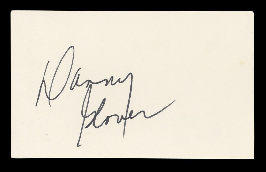 Danny Glover Autographed 3x5 Index Card Lethal Weapon BAS Authenticated (1 of 5)