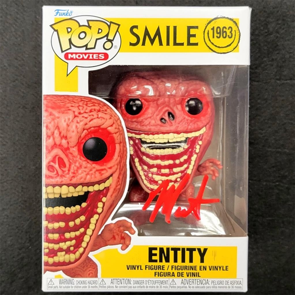 Smile Entity Funko Pop signed by Marti Matulis Beckett Witness Authenticated (1 of 6)