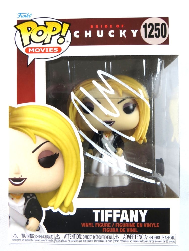 Funko POP Figure Bridge of Chucky Jennifer Tilly Beckett Authenticated Signature: Funko POP Figure Bridge of Chucky Jennifer Tilly Beckett Authenticated Signature This Funko POP! figure from the "Bridge of Chucky" series is autographed by Jennifer Tilly. The autograph has been auth