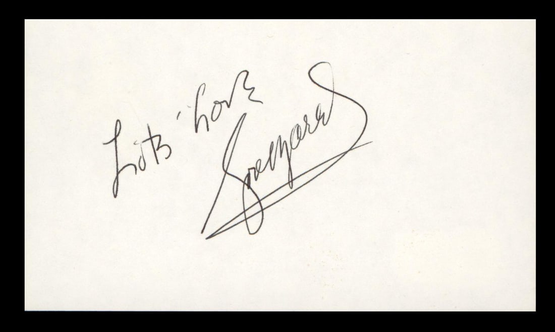 Rose Marie Signed 3x5 Index Card The Dick Van Dyke Show BAS Authenticated (1 of 2)